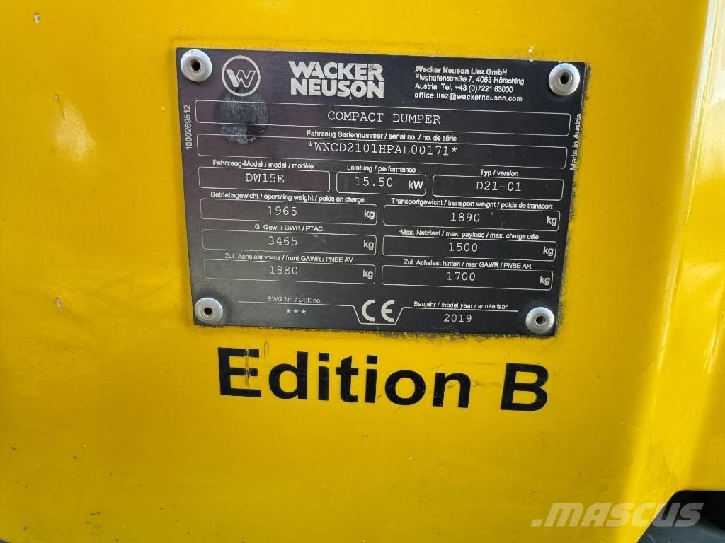 Wacker Neuson DW15e Mini Dumpers