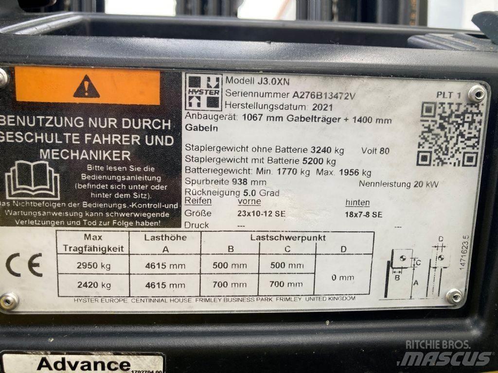 Hyster J 3.0 XN Elektrische heftrucks