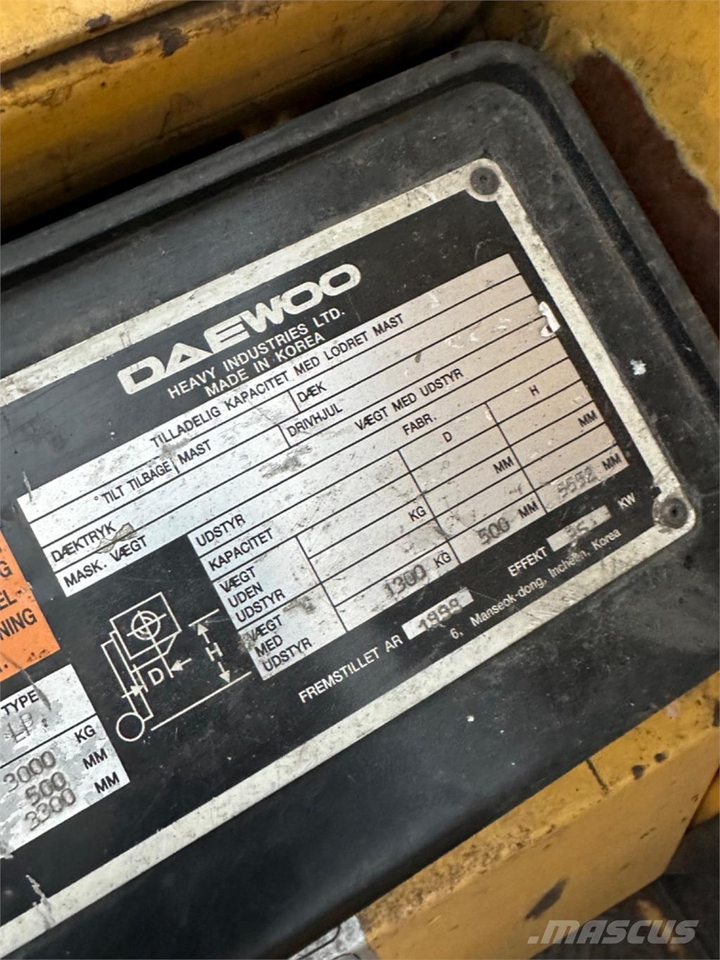Daewoo G30E LPG heftrucks