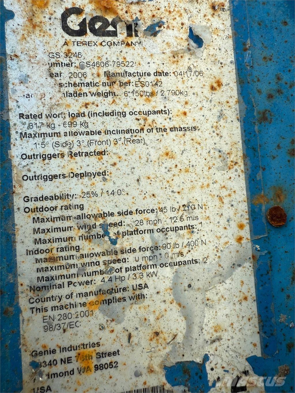 Genie GS3246 Schaarhoogwerkers