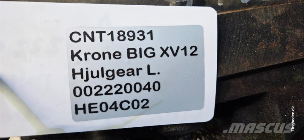 Krone Big X V12 Hooi en voedermachine accessoires