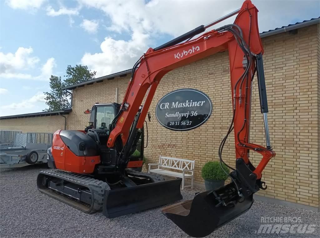 Kubota kx080-4 Minigraafmachines < 7t