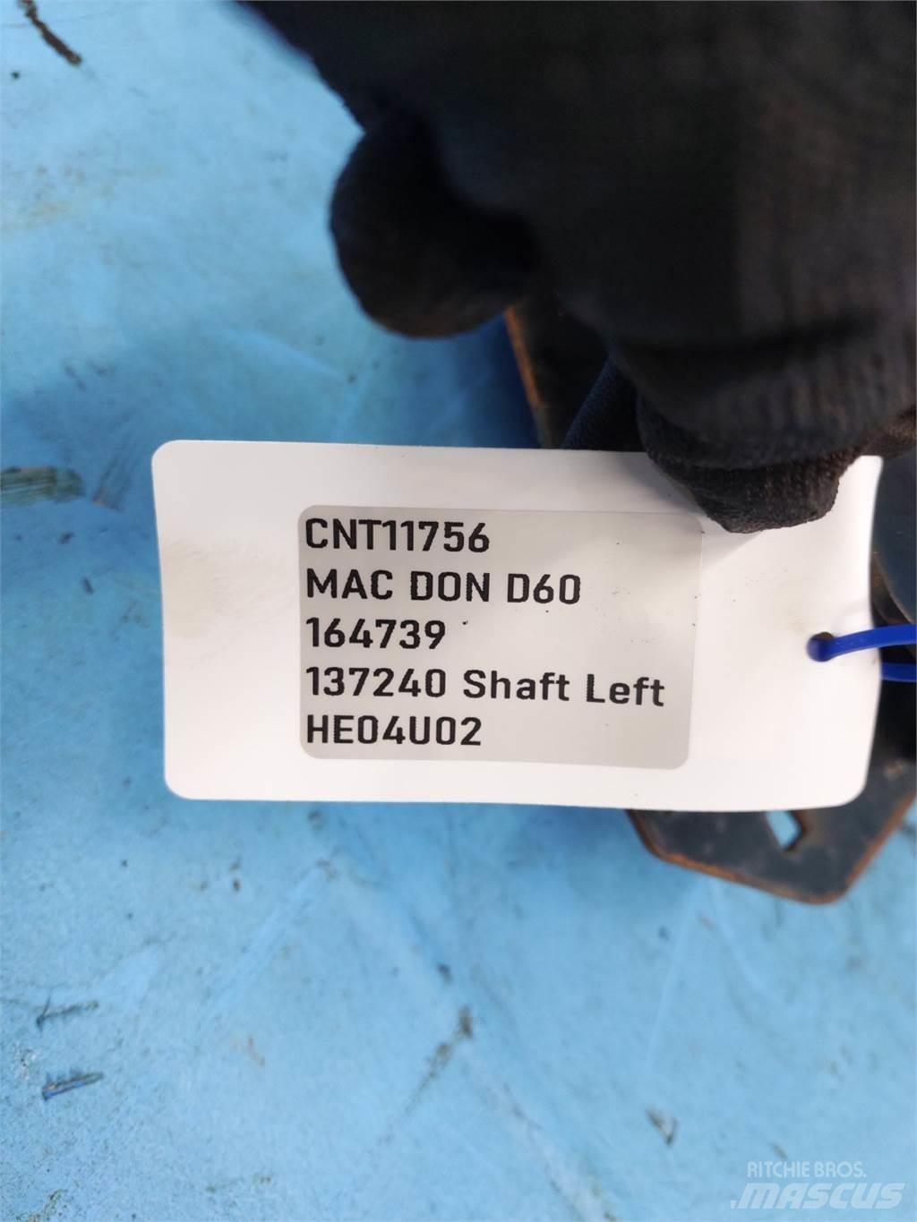 MacDon D60 Accessoires voor maaidorsmachines