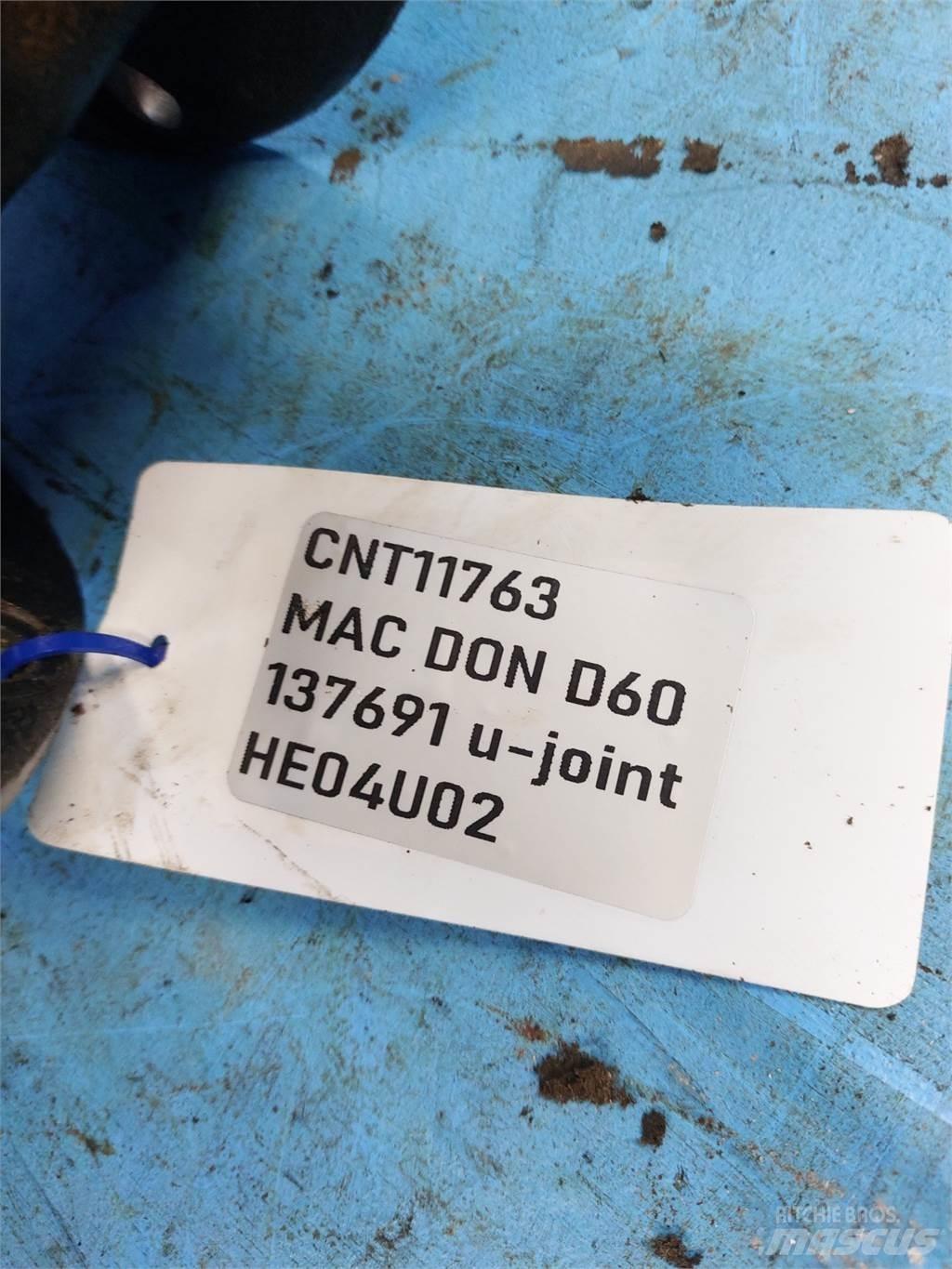 MacDon D60 Accessoires voor maaidorsmachines