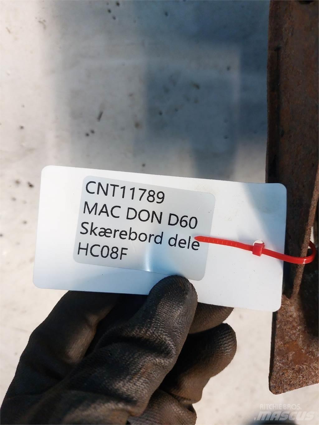 MacDon D60 Accessoires voor maaidorsmachines