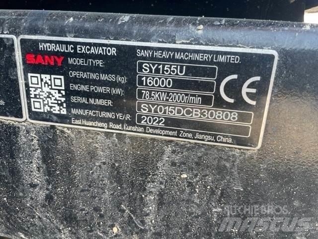 Sany SY155U Rupsgraafmachines
