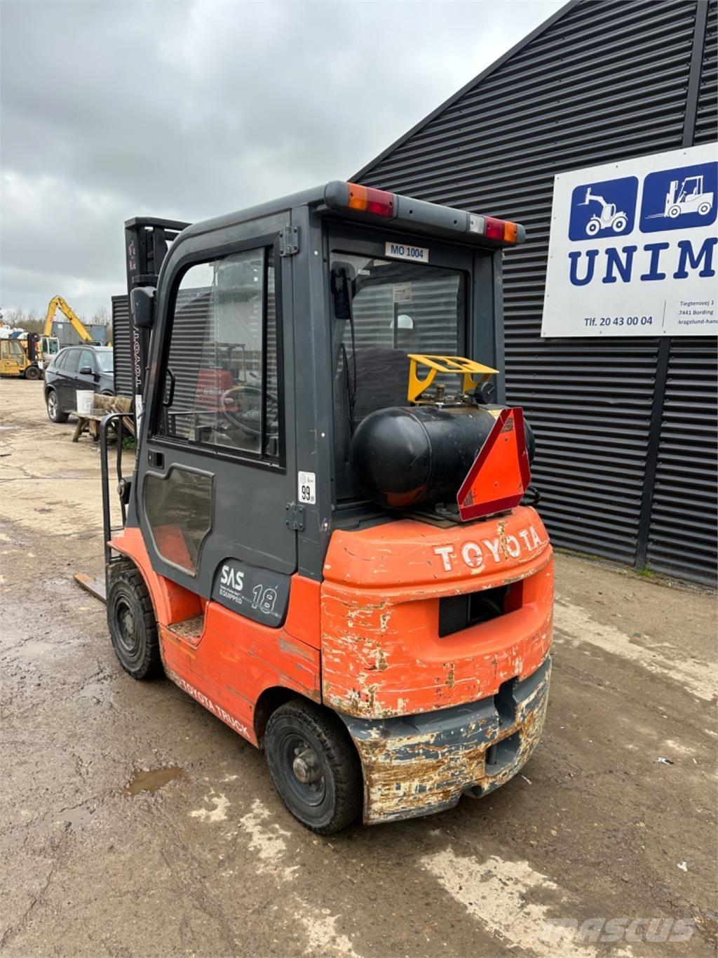 Toyota FG18 LPG heftrucks
