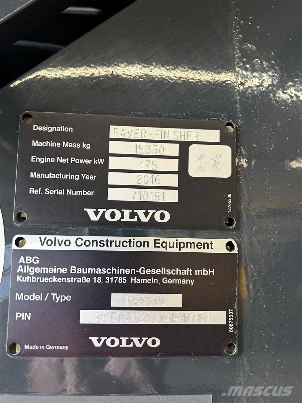  P7820C P7820C Asfaltafwerkmachines