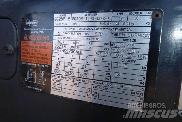 Doosan GC25P-5 Heftrucks overige