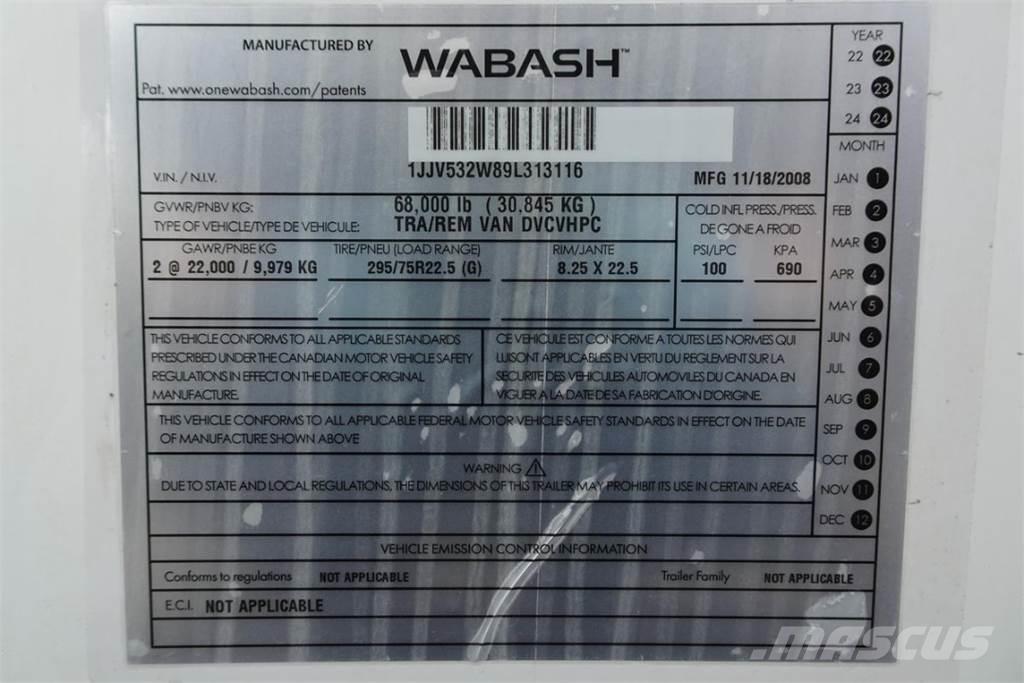 Wabash DVCVHPC Gesloten opbouw trailers