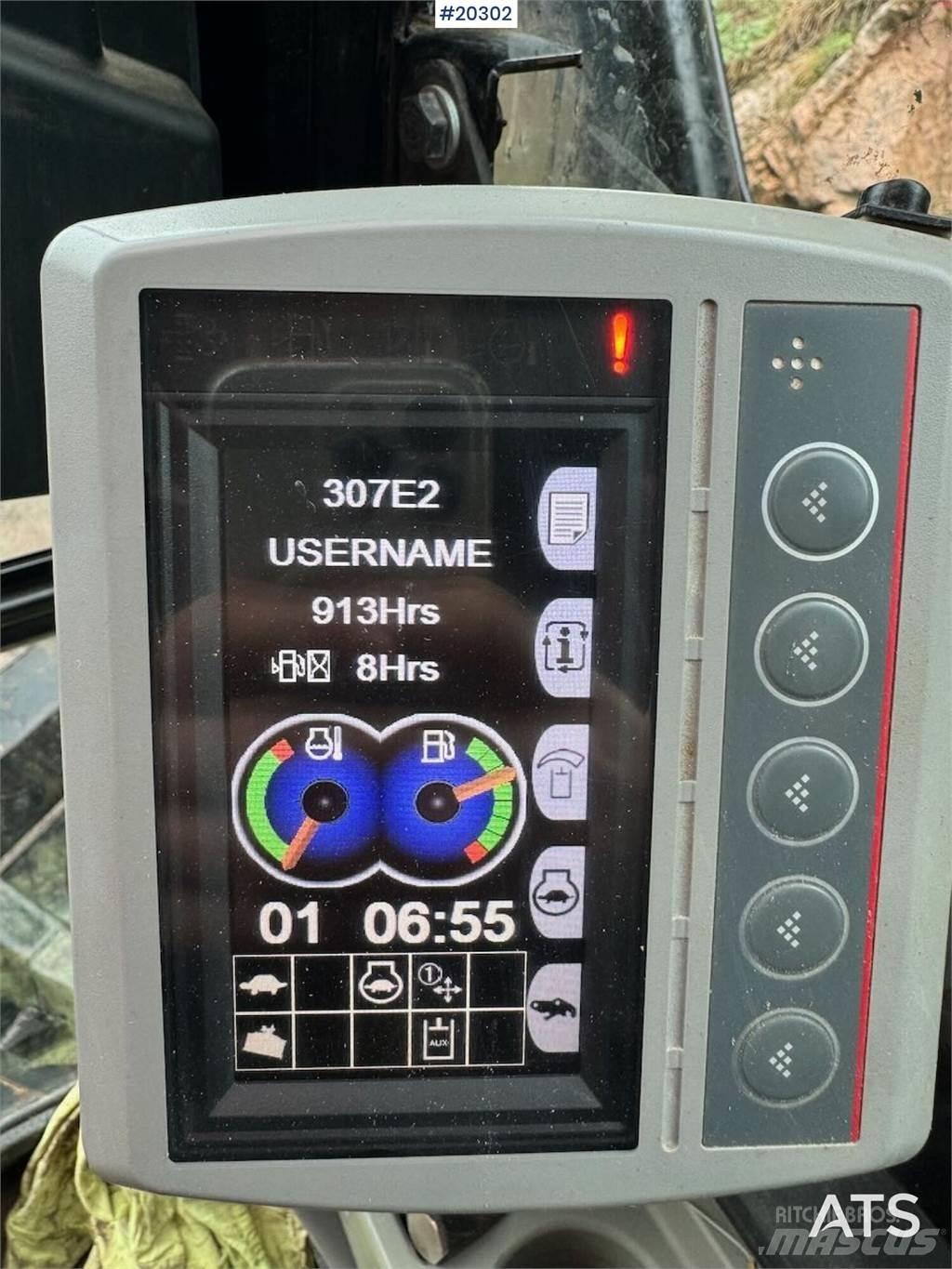 CAT 307E2 Rupsgraafmachines