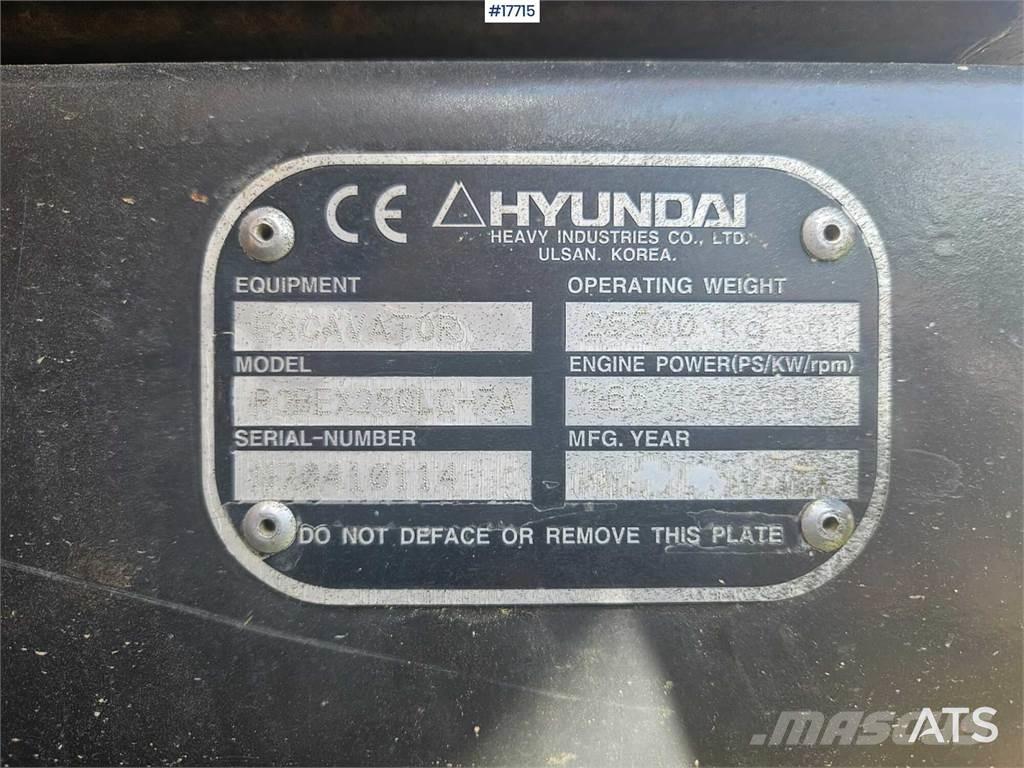 Hyundai 250 LC- 7A Rupsgraafmachines