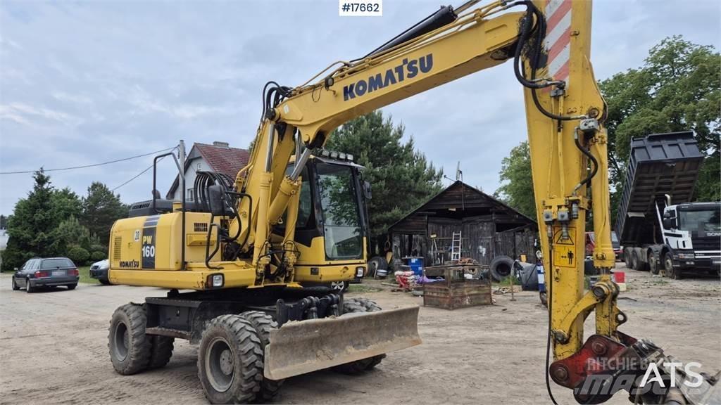 Komatsu PW 160 Wielgraafmachines