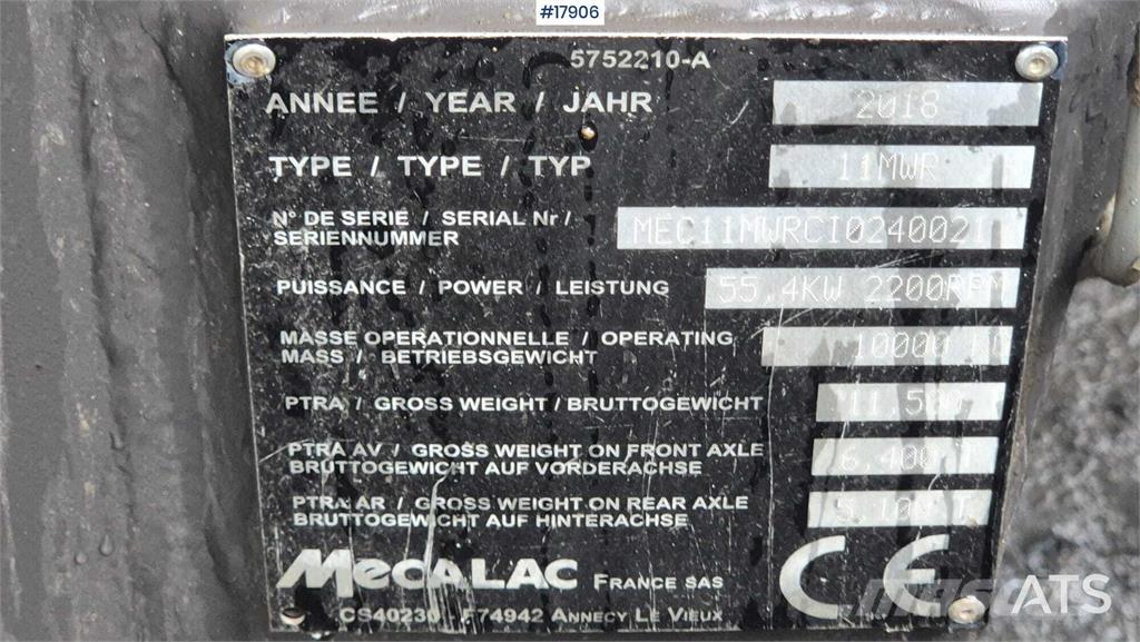 Mecalac 11 MWR Wielgraafmachines