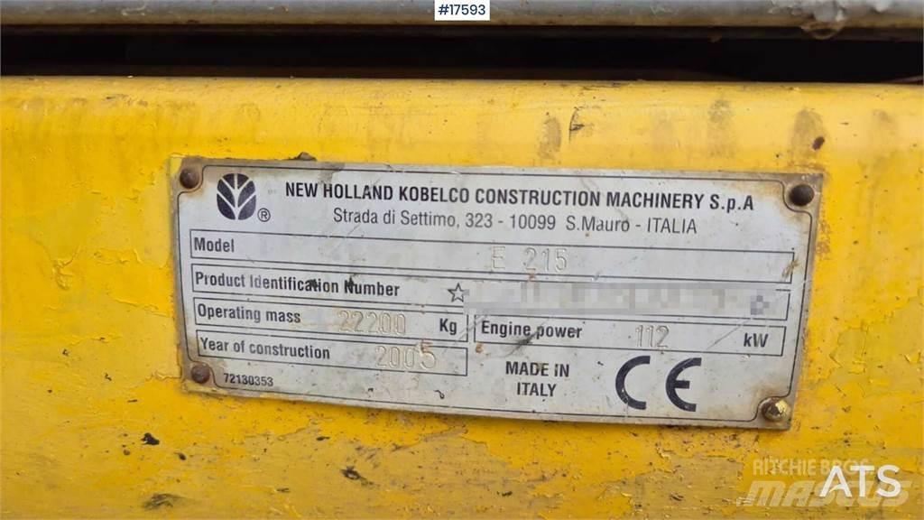New Holland E215 Rupsgraafmachines