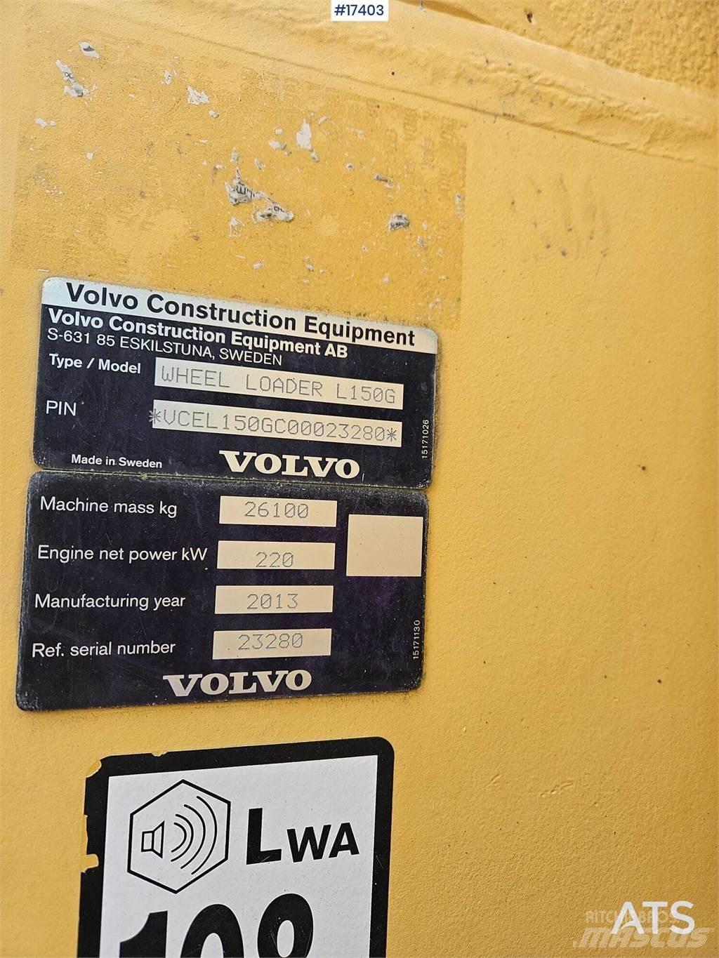 Volvo L150G Wielladers