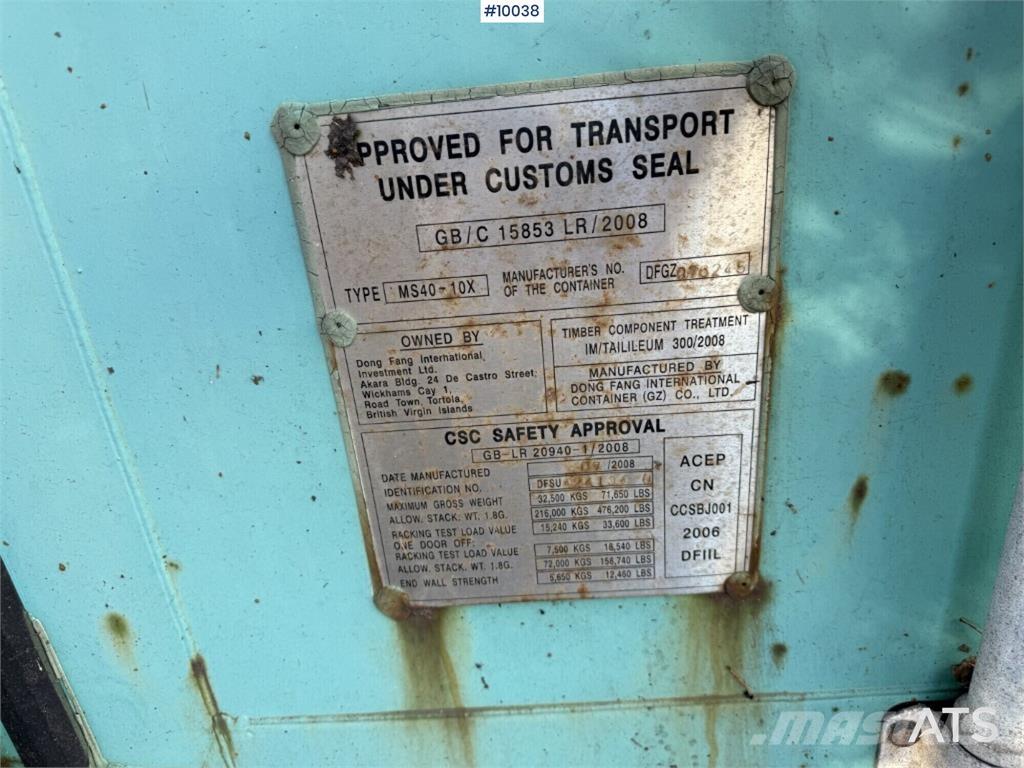  MS40-10X MS40-10X Speciale containers