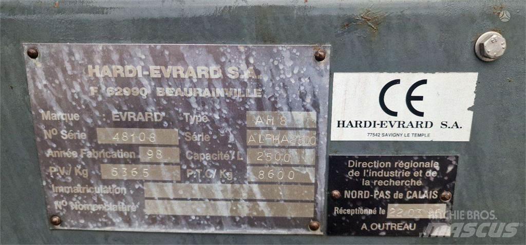 Evrard HARDI Zelfrijdende spuitmachines