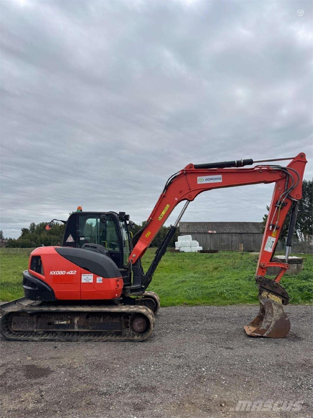 Kubota KX080-4a2 Rupsgraafmachines