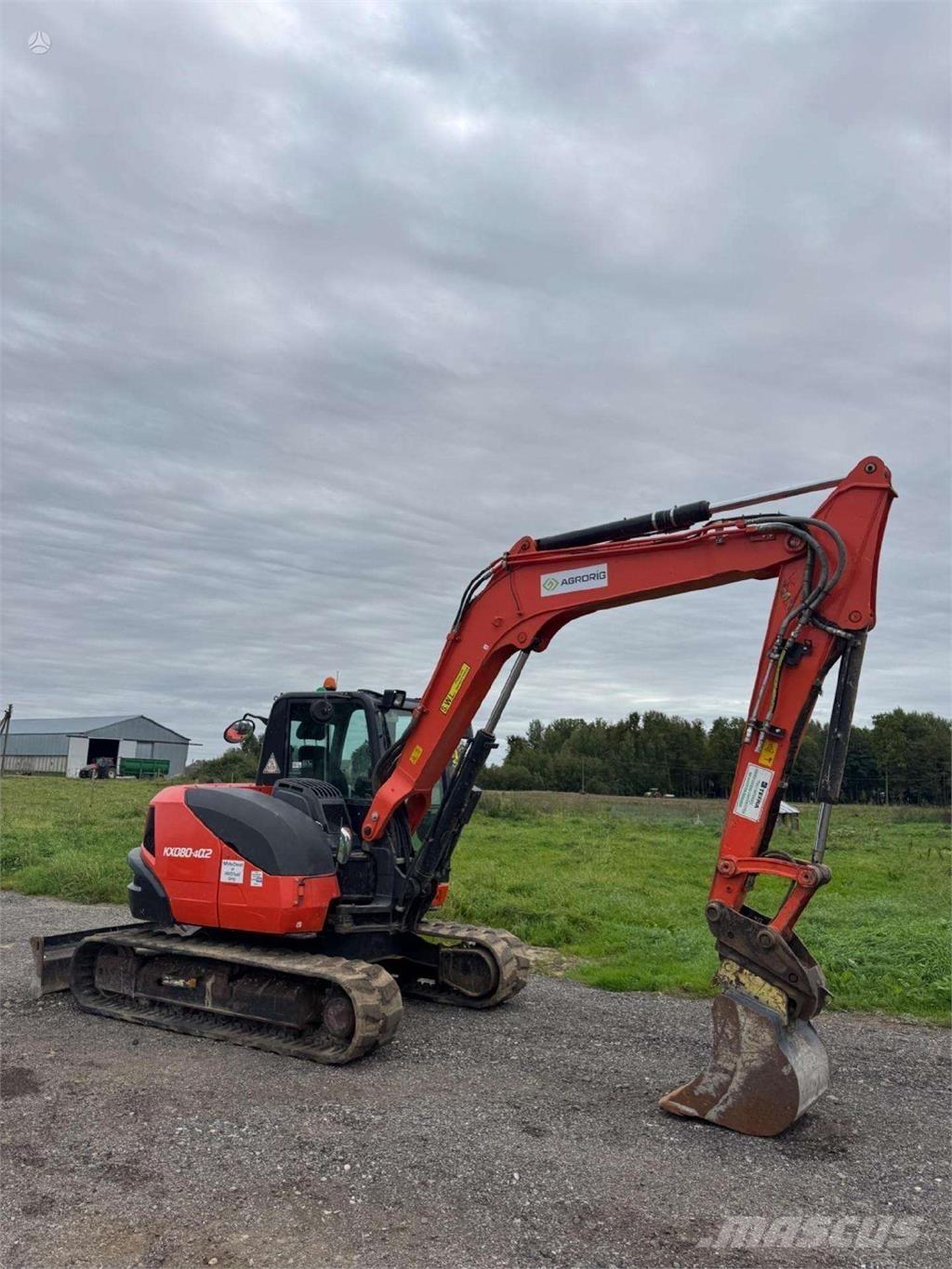 Kubota KX080-4a2 Rupsgraafmachines