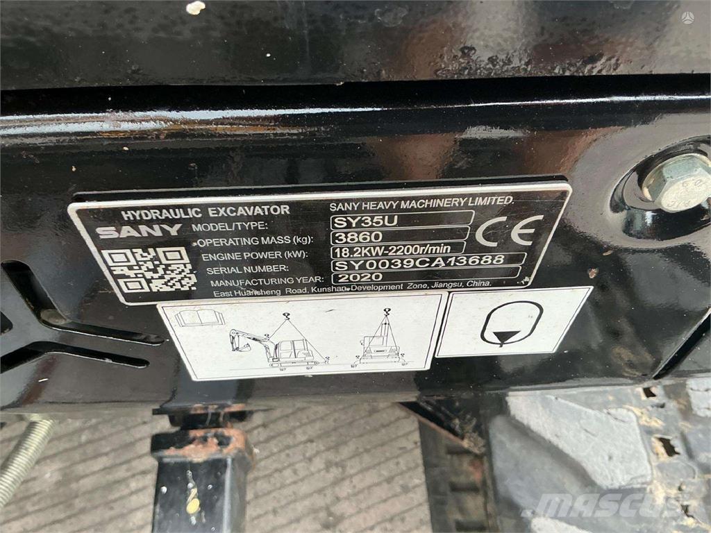 Sany SY35U Rupsgraafmachines