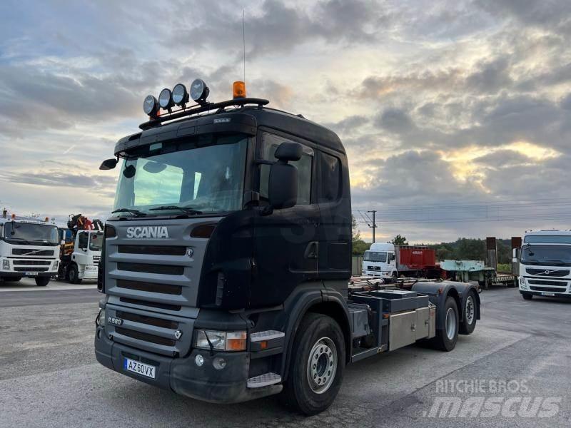 Scania R Containertrucks met kabelsysteem
