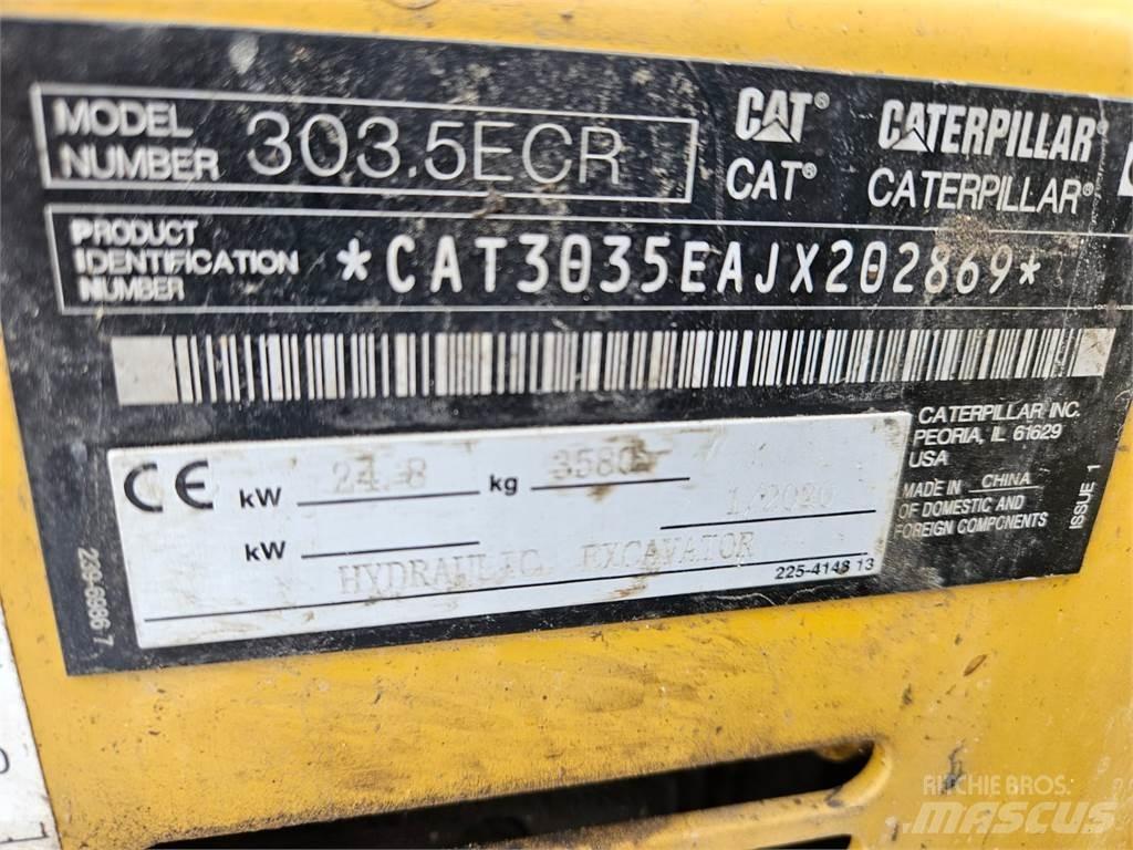 CAT 303.5ECR Minigraafmachines < 7t