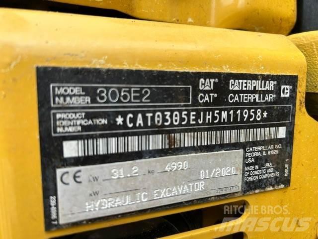 CAT 305E2 Minigraafmachines < 7t