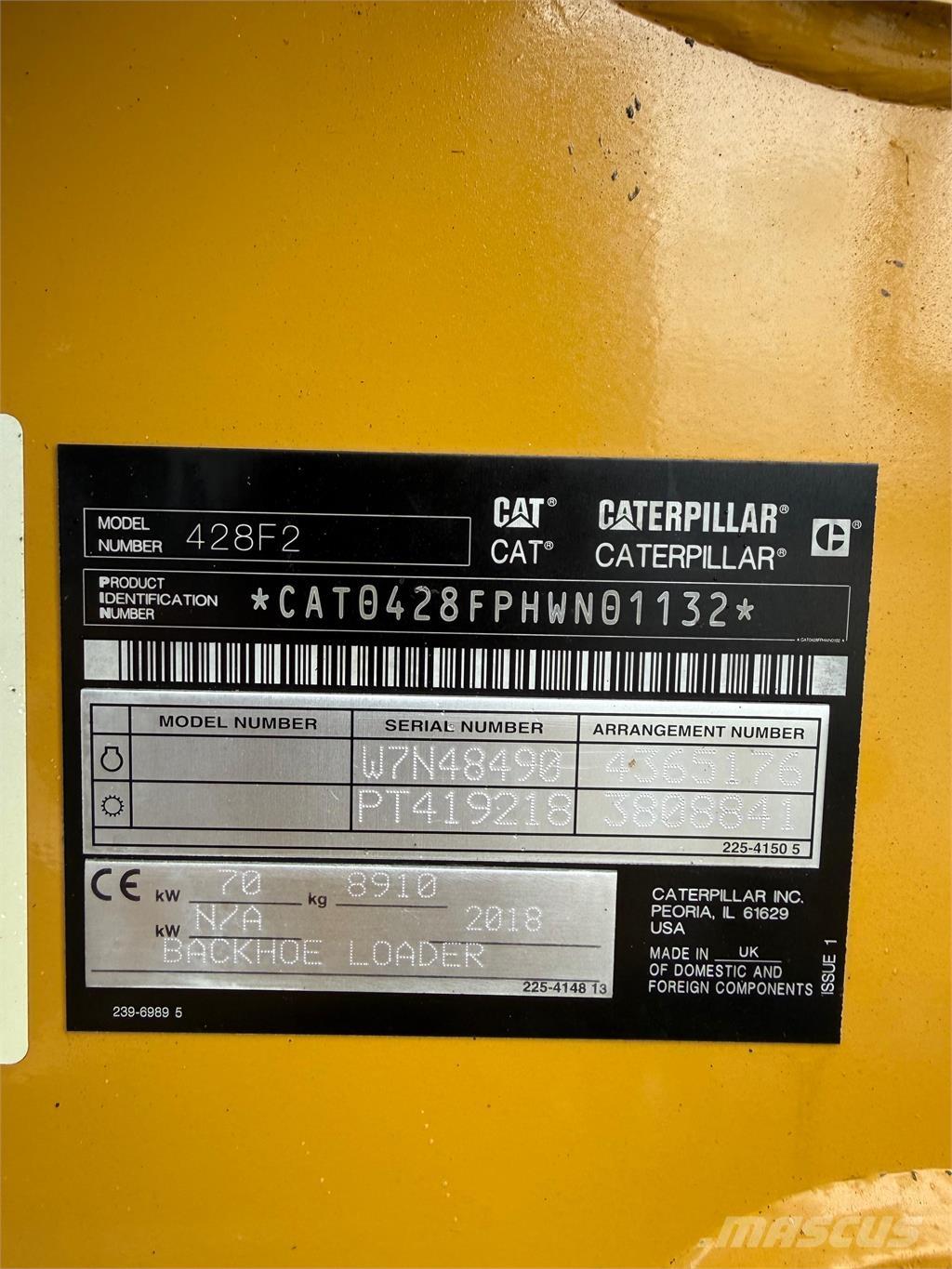 CAT 428F2 Graaf-laadcombinaties