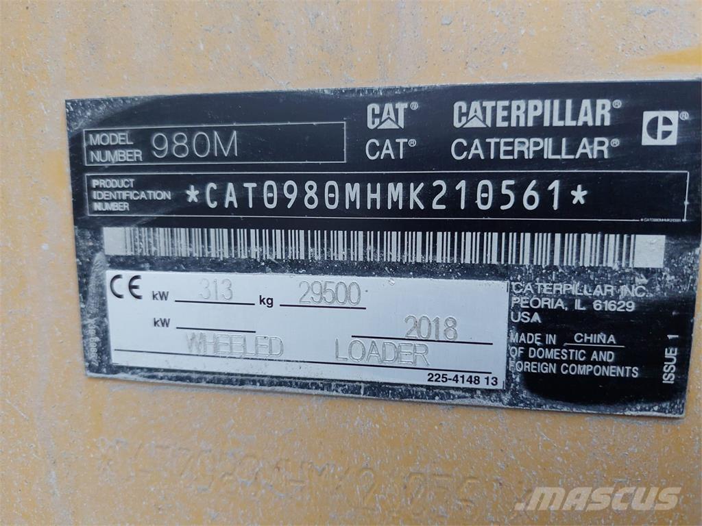 CAT 980M Wielladers