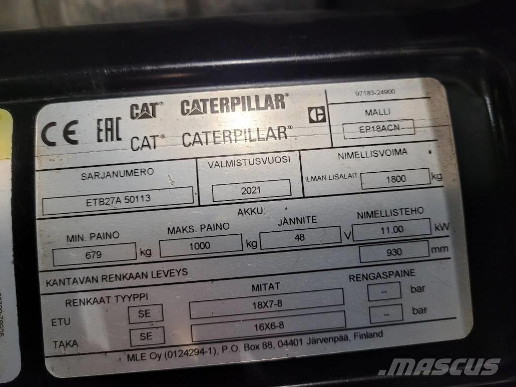 CAT EP18 ACN Elektrische heftrucks