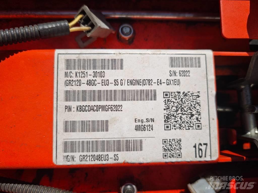 Kubota GR 2120 Rijmaaiers