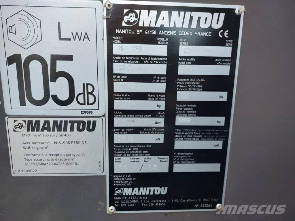 Manitou MHT 780 Verreikers