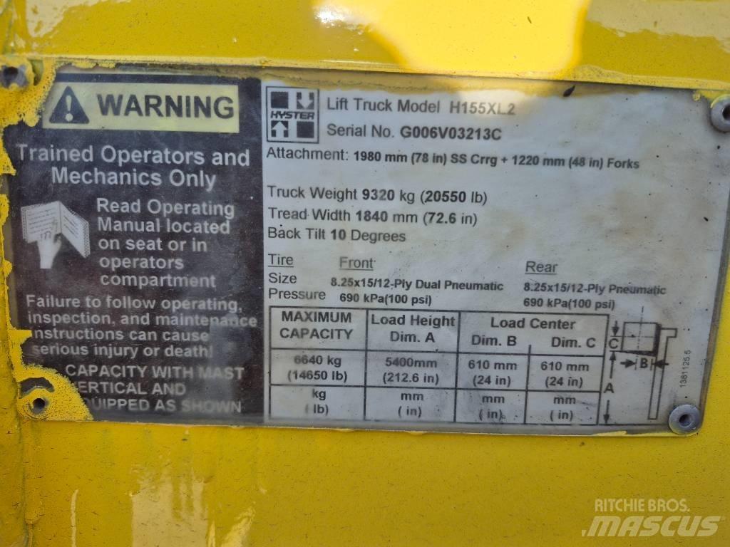 Hyster H 155 XL 2 Heftrucks overige