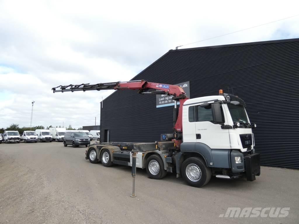 MAN TGS 35.460 Vlakke laadvloer met kraan