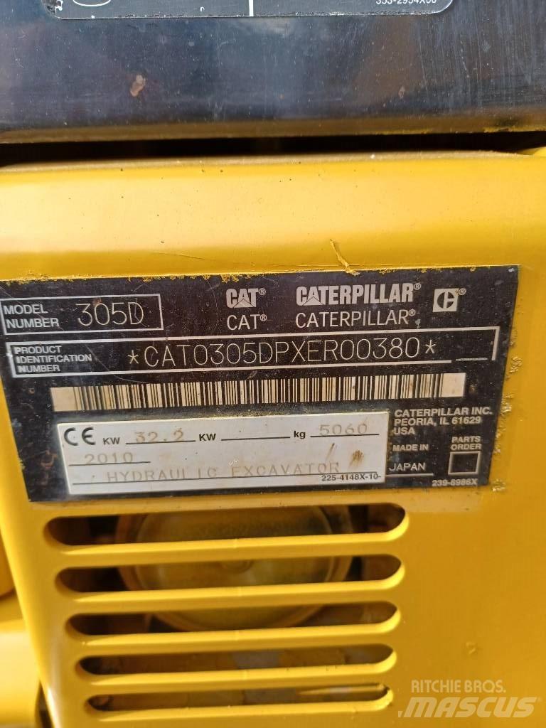 CAT 305 Minigraafmachines < 7t