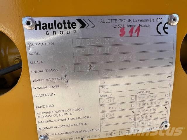 Haulotte Optimum  8 Schaarhoogwerkers