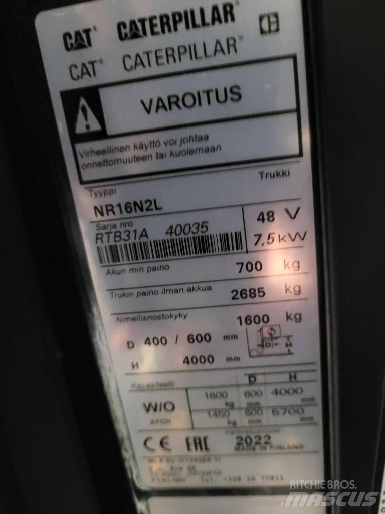 CAT NR16N2L Reachtruck voor hoog niveau