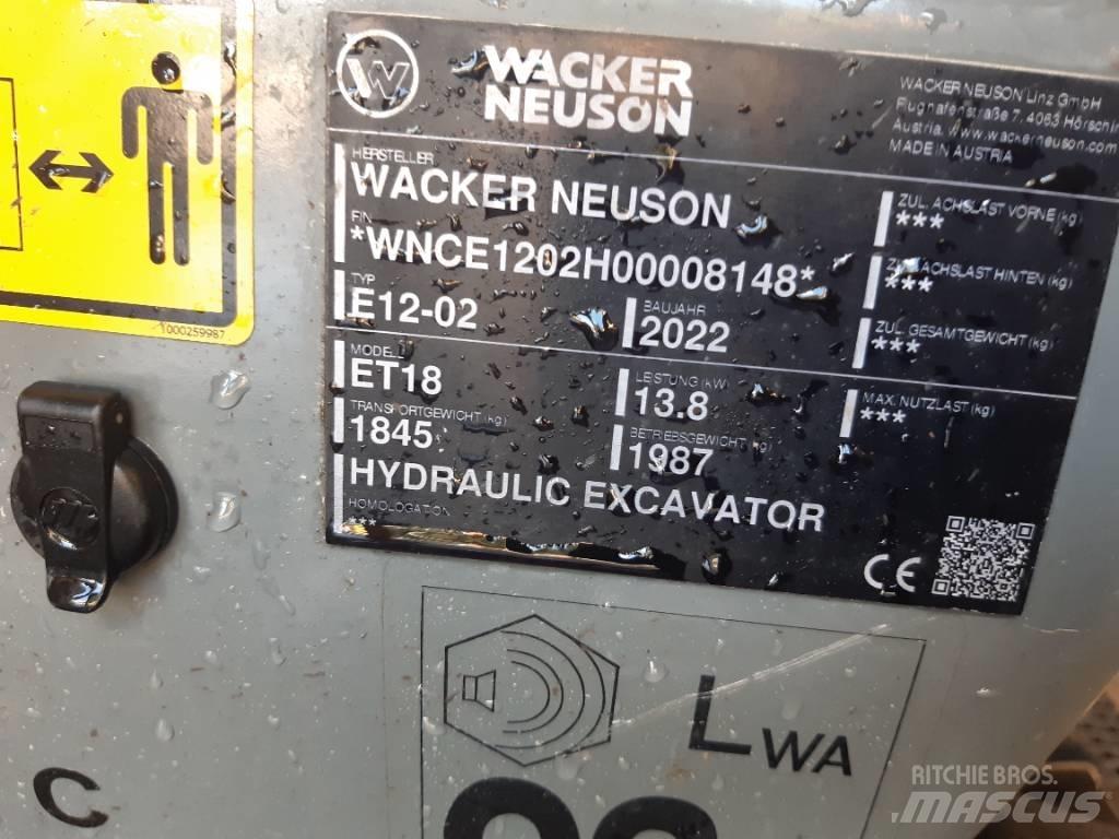 Wacker Neuson ET18 Rupsgraafmachines