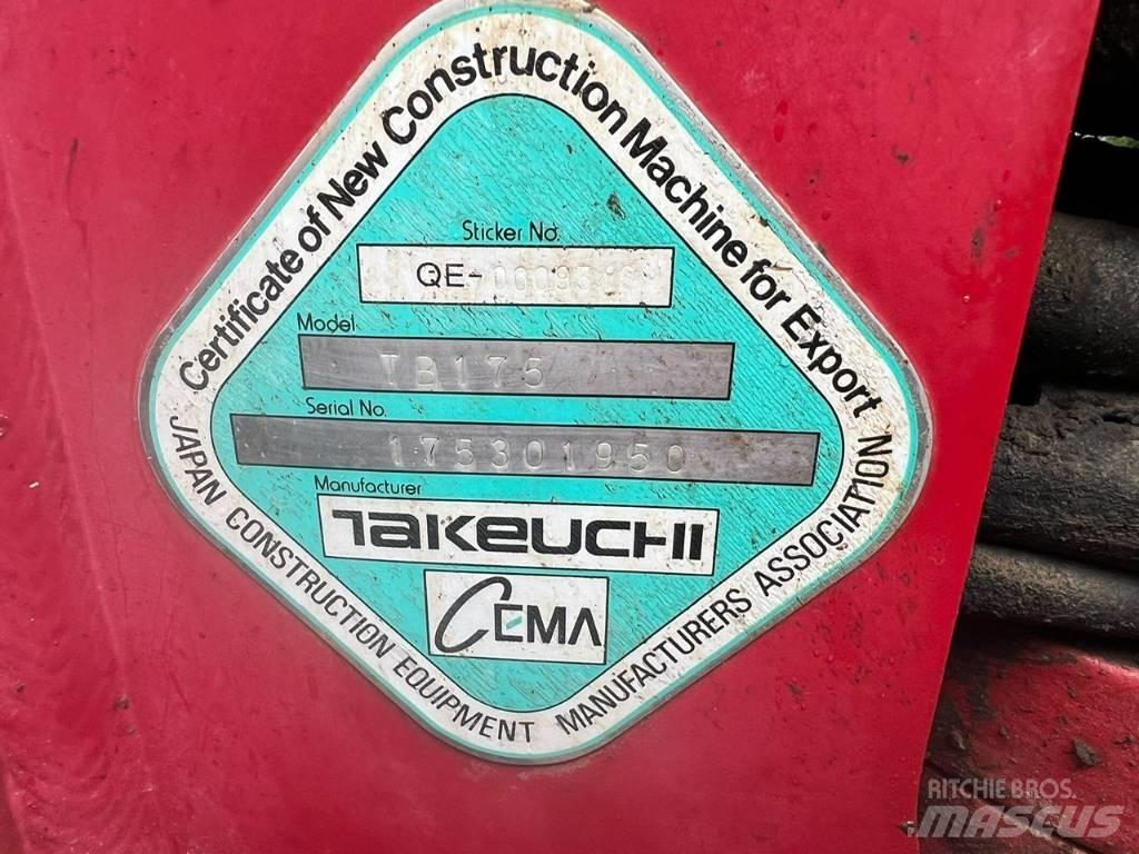 Takeuchi TB 175 Midigraafmachines 7t - 12t