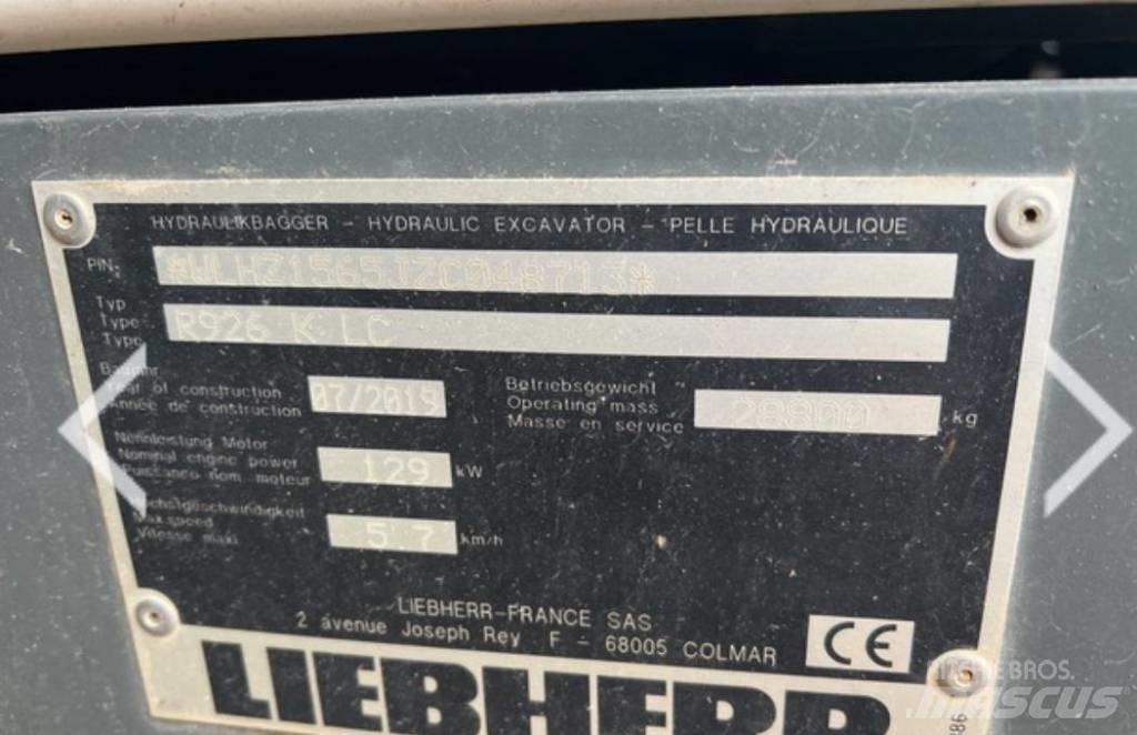 Liebherr R 926 KLC Rupsgraafmachines