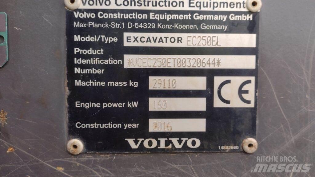 Volvo EC250EL Rupsgraafmachines