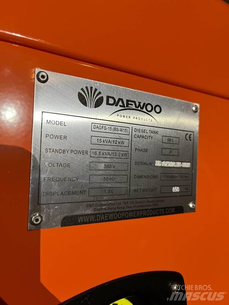 Daewoo Dagfs15-15 Diesel generatoren