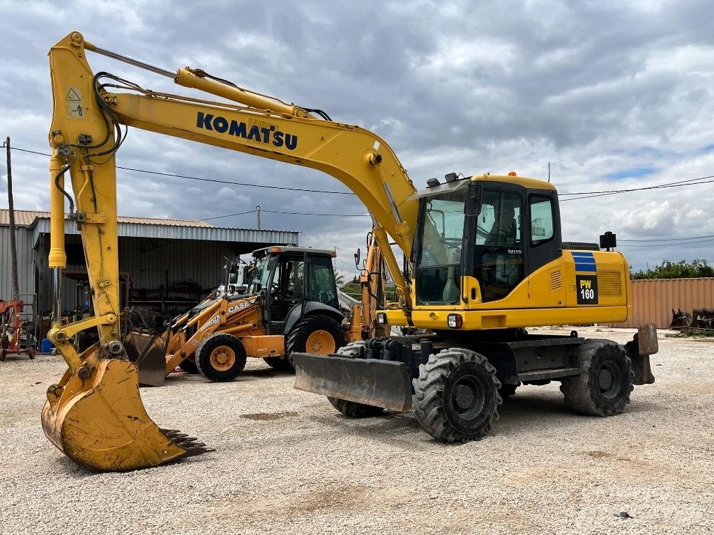 Komatsu PW 160 Wielgraafmachines