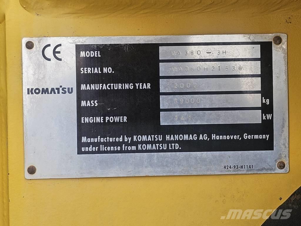 Komatsu WA 380-3H Wielladers