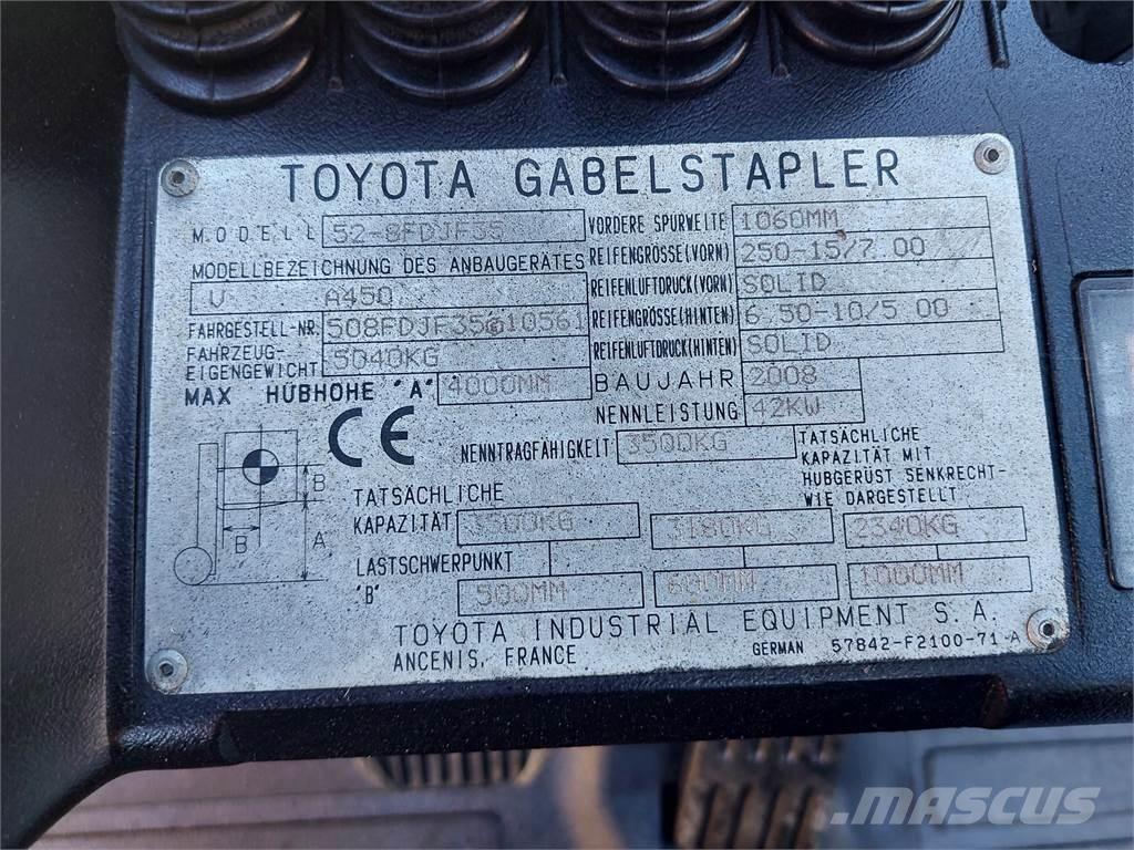 Toyota 52 8FDJF35 Diesel heftrucks