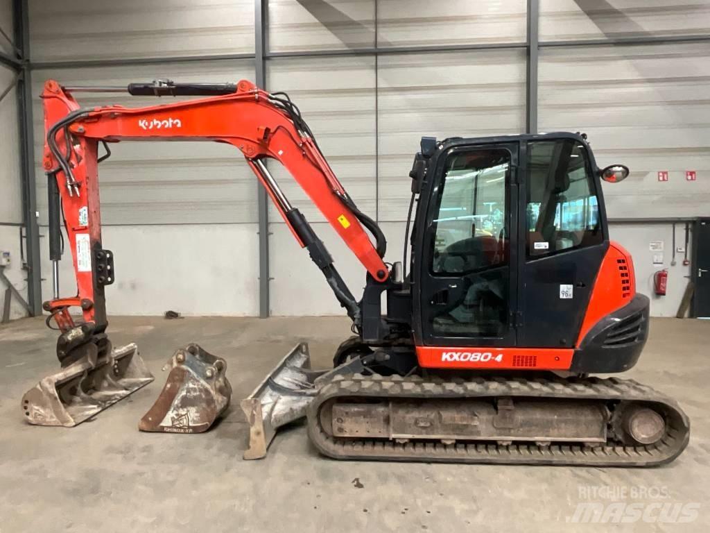Kubota KX 080-4 Midigraafmachines 7t - 12t