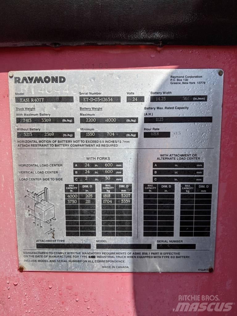 Raymond R40TT Elektrische heftrucks