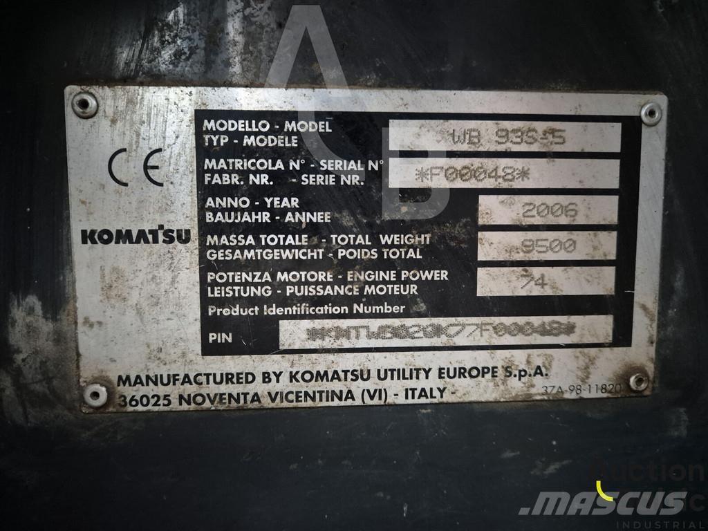 Komatsu WB93S-5 Graaf-laadcombinaties