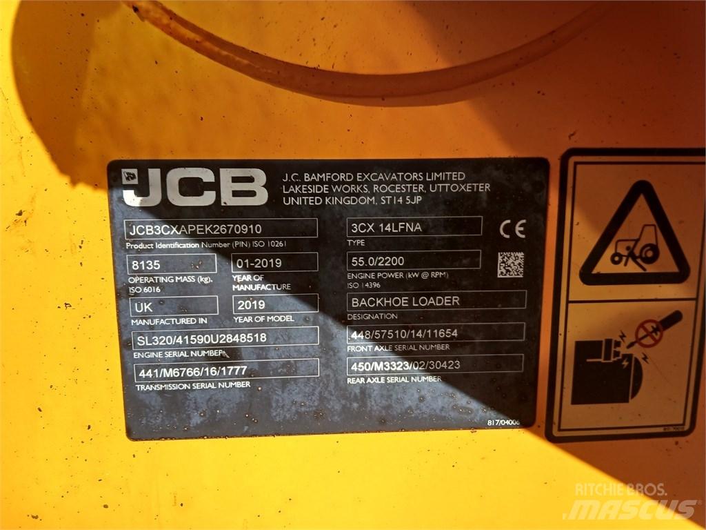 JCB 3 CX ECO Graaf-laadcombinaties